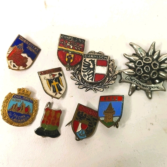 Vintage mixed lot of pins (European or Russian)
